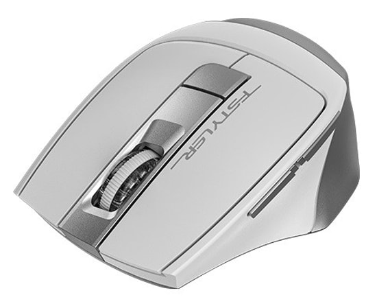 A4 Tech FB35S Beyaz Sessiz Bluetooth Mouse - 2000 DPI, Kablosuz Optik, Ergonomik Tasarım, 6 Tuşlu, Ayarlanabilir DPI