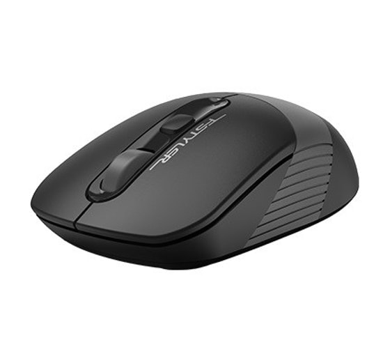 A4 Tech Fsytler FG10CS AIR2 Siyah Gri Kablosuz Şarjlı Optik Mouse - 2000 DPI, 2.4 GHz, USB C Şarj Kablolu, 4 Tuşlu