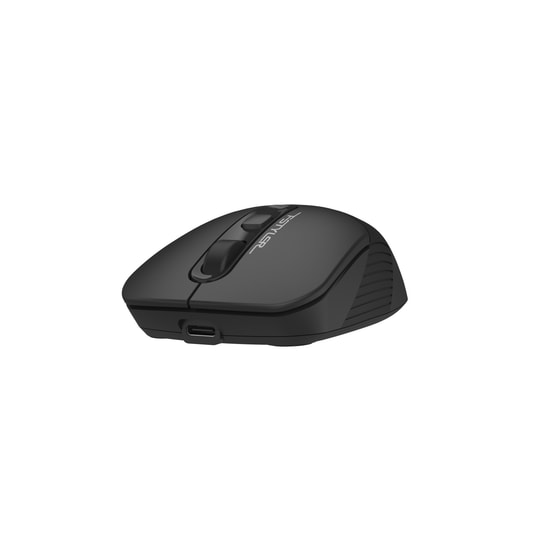 A4 Tech Fsytler FG10CS AIR2 Siyah Gri Kablosuz Şarjlı Optik Mouse - 2000 DPI, 2.4 GHz, USB C Şarj Kablolu, 4 Tuşlu