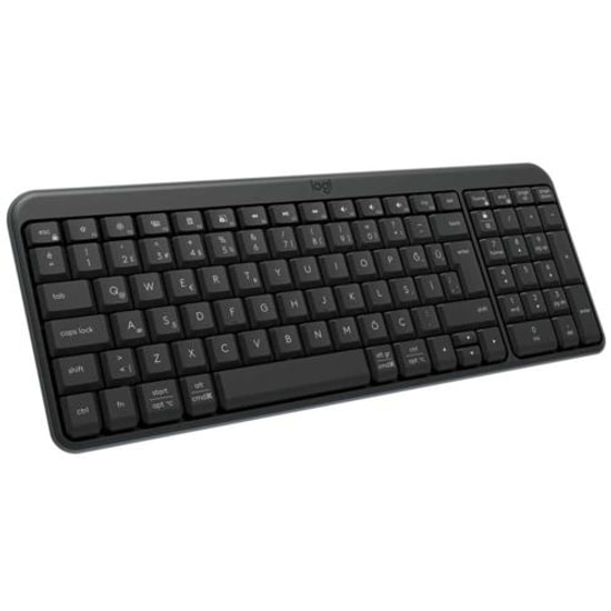 Logitech K250 Grafit Bluetooth Türkçe Q Klavye (920-013460) - Kompakt, 10 Metre Kullanım Mesafesi, USB Alıcılı Değildir