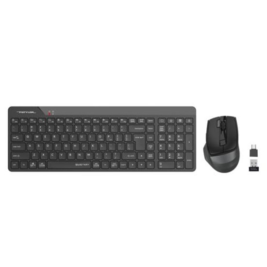 A4 Tech FG2400 Air2 Siyah Kablosuz Q Türkçe Klavye Mouse Set - 2000 DPI Optik Mouse, Sessiz Tuşlar, Ergonomik Tasarım