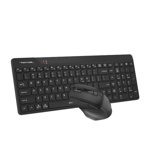 A4 Tech FG2400 Air2 Siyah Kablosuz Q Türkçe Klavye Mouse Set - 2000 DPI Optik Mouse, Sessiz Tuşlar, Ergonomik Tasarım