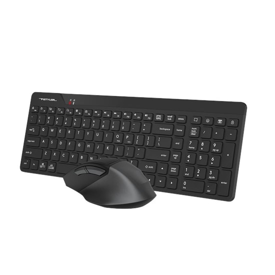 A4 Tech FG2400 Air2 Siyah Kablosuz Q Türkçe Klavye Mouse Set - 2000 DPI Optik Mouse, Sessiz Tuşlar, Ergonomik Tasarım