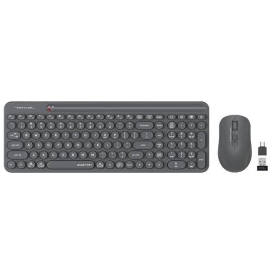 A4 Tech FG3300 AIR2 Gri Kablosuz Türkçe Q Klavye & Mouse Seti - 2000 DPI, Sessiz Tuşlar, FN Multimedya Tuşları