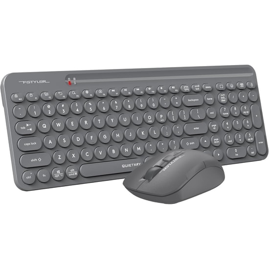 A4 Tech FG3300 AIR2 Gri Kablosuz Türkçe Q Klavye & Mouse Seti - 2000 DPI, Sessiz Tuşlar, FN Multimedya Tuşları