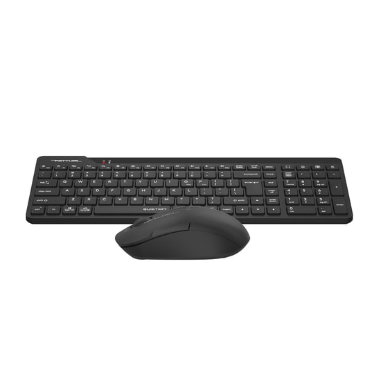 A4 Tech FG2300 Air2 Siyah Kablosuz Q Klavye Mouse Set - Low Profile, 12 Ay Pil Ömrü, 1200 DPI Optik Mouse, 10m Menzil
