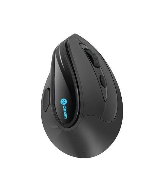 Dexim DMA026 Type-C Şarjlı Bluetooth Dikey Mouse - RGB Aydınlatma, 2.4Ghz, 4000dpi, 9 Tuşlu, Ergonomik Tutuş, 10m Menzil