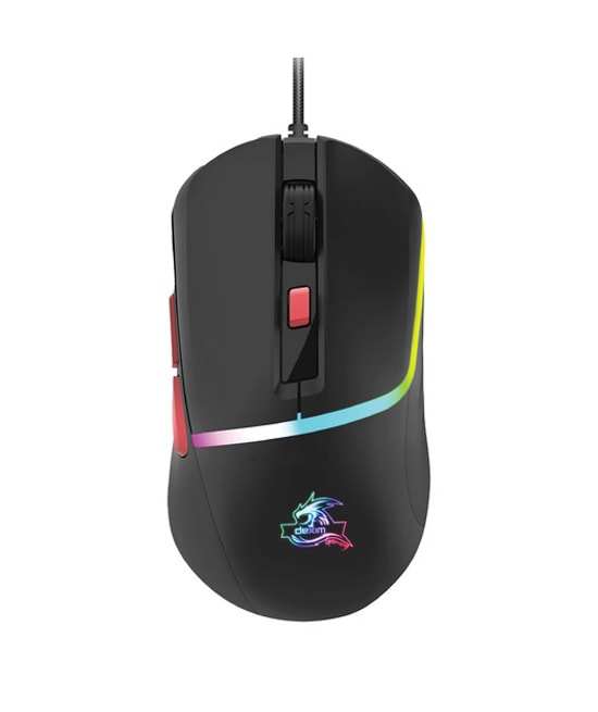 Dexim Rainbow M036P Kablolu Gaming Mouse (DMA027) - Ergonomik Tasarım, 6400dpi Optik Sensör, 6 Tuşlu, 150cm Örgü Kablo