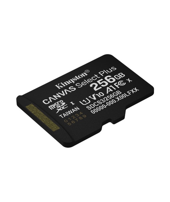 Kingston 256GB Canvas Select Plus MicroSD (SDCS3/256GB) - 150MB/s, CL10, A1, microSDXC, UHS-I, FHD Video Hafıza Kartı