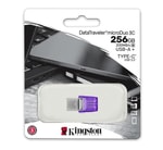 Kingston DataTraveler MicroDuo 3C 256GB USB 3.2 Gen 1 OTG Flash Bellek (DTDUO3CG3/256GB) - 200MB/s Veri Hızı, Mor
