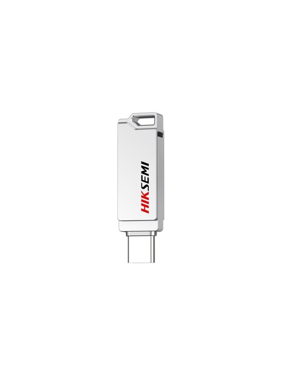Hiksemi E327C 128GB Dual USB 3.2 Type-C Gümüş Metal Flash Bellek - Çift Bağlantı Noktalı, NAND, Yüksek Hızlı Bellek