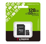 Kingston 128GB Canvas Select Plus G3 MicroSD (SDCS3/128GB) - 150MB/s, CL10, A1, microSDXC, UHS-I, FHD Video Hafıza Kartı