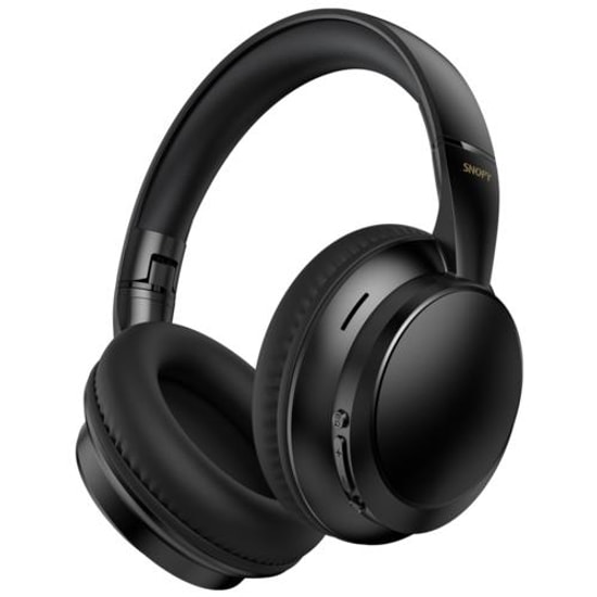 Snopy SN-BT29 Swish Siyah Bluetooth Kulaklık - Katlanabilir Tasarım, Tuş Kontrolü, Konforlu Ergonomik Yapı, USB C Şarjlı