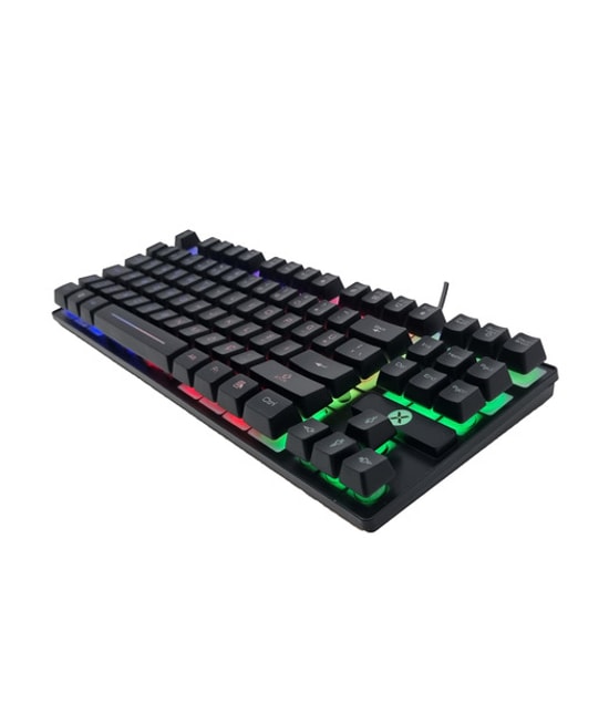 Dexim KBL-088 TR Q Türkçe LED Işıklı Gaming Klavye (DKA006) - Ergonomik Tasarım, Multimedya Tuşlu Oyuncu Klavyesi