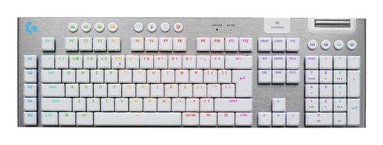 Logitech G915 X LIGHTSPEED Beyaz Kablosuz Mekanik Oyuncu Klavyesi (920-012690) - Tactile, İngilizce Tuş Dizimi, RGB