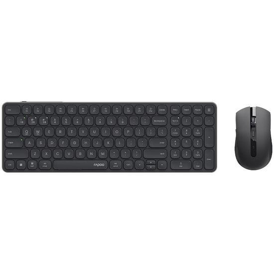 Rapoo 9350S Multi-Mode Kablosuz Klavye Mouse Seti (13389) - 2.4GHz, Bluetooth, 1600 DPI, Ergonomik, Sessiz Tuşlar