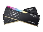 KINGSMAN Vertex-B Black 16GB (1x16GB) DDR5 5600MHz RGB RAM (KSD516G56C40VTR) - CL40, UDIMM, Masaüstü PC Belleği