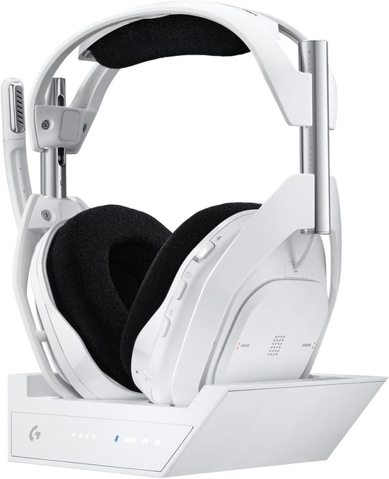 Logitech Astro A50 X LIGHTSPEED Beyaz Kablosuz Gaming Kulaklığı + Baz İstasyonu (939-002134) - 3D Ses, ENC, 40mm Sürücü