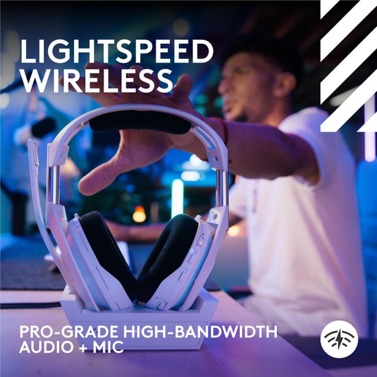 Logitech Astro A50 X LIGHTSPEED Beyaz Kablosuz Gaming Kulaklığı + Baz İstasyonu (939-002134) - 3D Ses, ENC, 40mm Sürücü