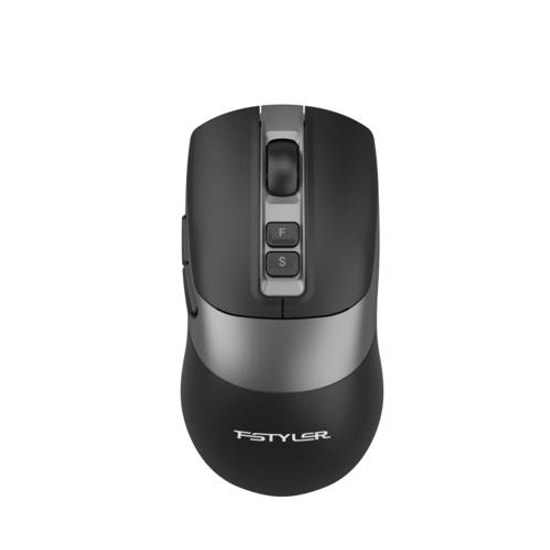 A4 Tech Fstyler FG50S Plus Siyah Kablosuz Sessiz Mouse - 3200 DPI, Optik Sensör, 7 Tuşlu, Ergonomik Tasarım, Nano Alıcı