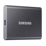 Samsung T7 1TB USB 3.2 Gri Taşınabilir SSD (MU-PC1T0T-WW) - 1050MB/s Okuma, Darbeye Dayanıklı, Şifreli, Metal Kasa