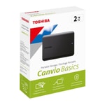 Toshiba Canvio Basics 2TB USB 3.2 Gen1 Taşınabilir Disk (HDTB520EK3AA) - 5400 RPM, USB Micro-B Bağlantı, 2.5" Siyah HDD