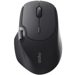 RAPOO MT560 Çok Modlu Kablosuz Siyah Mouse (13174) - 4000 DPI, Ergonomik Tasarım, BT 5.0/2.4 GHz, Şarj Edilebilir, Siyah