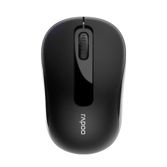 RAPOO M10 Plus Siyah Kablosuz Optik Mouse (13354) - 1200 DPI, Ergonomik, Nano Alıcı, 2.4 GHz, 10 Metre, Çift El Uyumlu