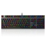 Rapoo V700RGB Mekanik Kablolu Gaming Klavye (11823) - RGB Arka Aydınlatma, İngilizce Düzen, Siyah, USB Örgü Kablolu