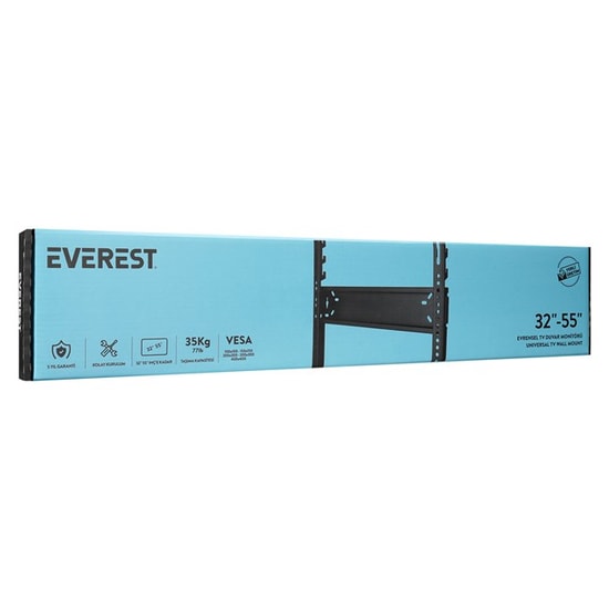 Everest MS-5532 32-55" LCD LED TV Askı Aparatı - Duvar Montaj, VESA Uyumlu, Güvenli ve Dayanıklı TV Asma Seti