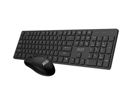 MSI Forge K200W Combo TR Kablosuz Klavye Mouse Seti - 2.4GHz, 1600 DPI, 600mAh Batarya, Pixart Sensör, Türkçe Q Düzen