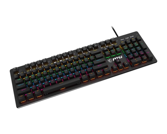 MSI Forge GK300 Red TR Kablolu Mekanik Gaming Klavye - Kırmızı Switch, RGB Aydınlatma, Türkçe Q Düzen, RGB Aydınlatma