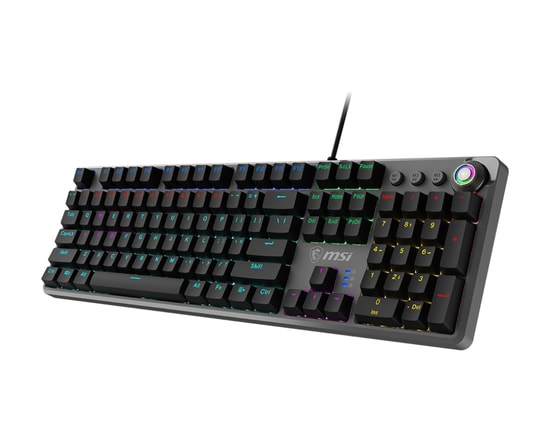 MSI Forge GK300 Red TR Kablolu Mekanik Gaming Klavye - Kırmızı Switch, RGB Aydınlatma, Türkçe Q Düzen, RGB Aydınlatma