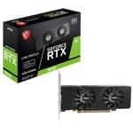 MSI GeForce RTX 3050 LP E OC 6GB GDDR6 Ekran Kartı - Low Profile, PCIe 4.0, 2xHDMI, 1xDP, DX12, 96 Bit, 1492 MHz, DLSS