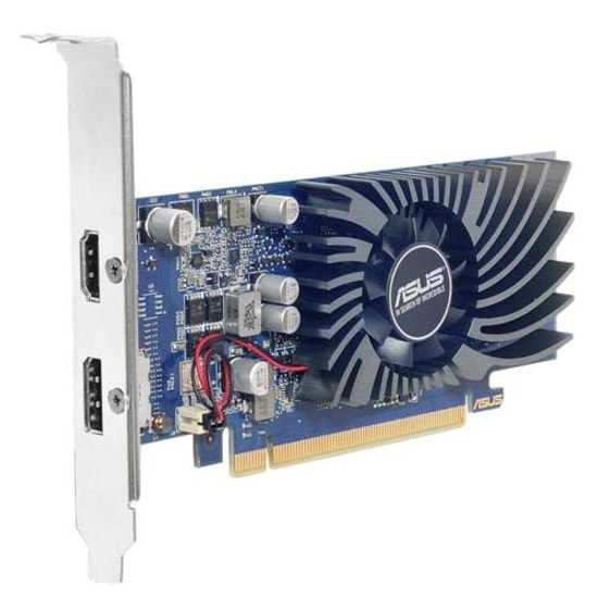 Asus GeForce GT 1030 2GB GDDR5 LP Ekran Kartı (90YV0AT2-M0NA00) - Low Profile, HDMI 2.0, DVI-D, 64 Bit, DX 12, PCIe 3.0
