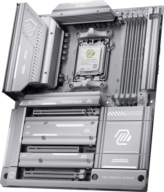 MSI MAG X870E Tomahawk MAX WiFi PZ AM5 DDR5 ATX Anakart - 8400MHz(OC), 4xM.2, USB4 40Gbps, WiFi 7, 5G LAN, HDMI, DP