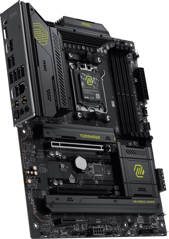 MSI MAG B850 Tomahawk WiFi Anakart - AM5, DDR5 8200MHz(OC), 3xM.2, USB 20Gbps, Wi-Fi 7, 5G LAN, HDMI, ATX
