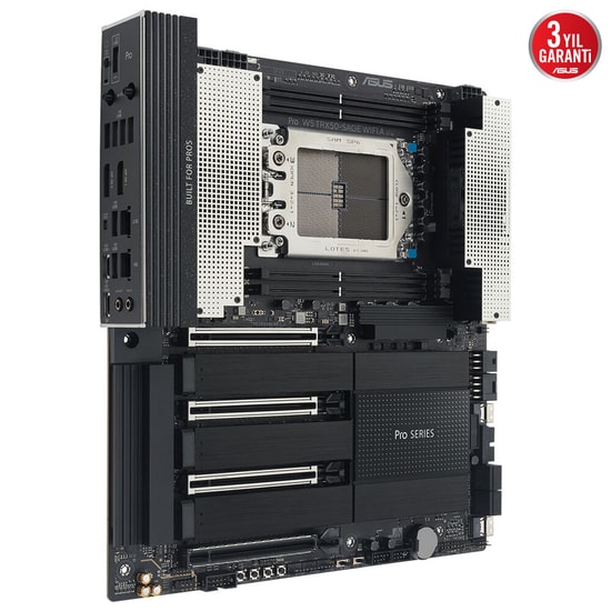 ASUS PRO WS TRX50-SAGE WIFI A Anakart: AMD TRX50, sTR5, DDR5 7600, 3xM.2, USB 3.2, WiFi 7, 10+2.5G LAN, 90MB1LE0-M0EAY0