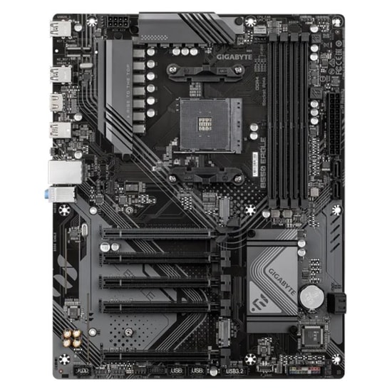 GIGABYTE B550 EAGLE Anakart: AM4, 3200MHz DDR4, 2xM.2, PCIe Gen.4x4, USB C 5Gbps, HDMI 2.1, 1Gbit LAN, ATX