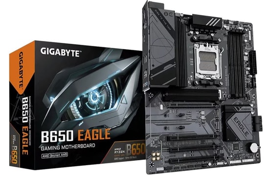 Gigabyte B650 Eagle AM5 ATX Anakart (DDR5 7600MHz OC, 3xM.2, PCIe Gen5, HDMI 2.1, DP 1.4, Wi-Fi 6E, 1G LAN, USB C 5Gbps)
