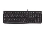 Logitech K120 Kablolu Q TR Standart USB Klavye (920-002505) - Sıvı Dökülmesine Dayanıklı, Sessiz Tuşlar