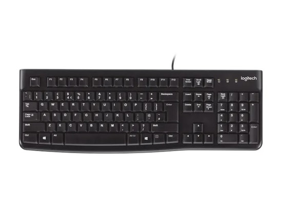 Logitech K120 Kablolu Q TR Standart USB Klavye (920-002505) - Sıvı Dökülmesine Dayanıklı, Sessiz Tuşlar