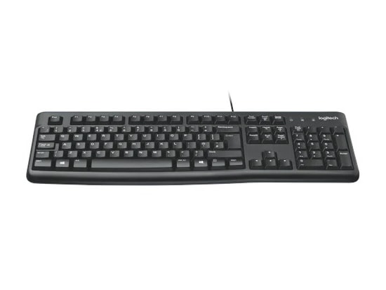 Logitech K120 Kablolu Q TR Standart USB Klavye (920-002505) - Sıvı Dökülmesine Dayanıklı, Sessiz Tuşlar