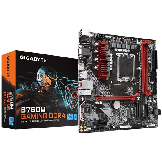 Gigabyte B760M GAMING X GEN5 Anakart: LGA1700, DDR4 5333MHz, 2xM.2, PCIe Gen.4, HDMI, DP, USB 3.2, 2.5Gbit LAN, MicroATX