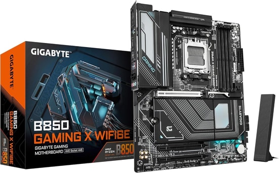 Gigabyte B850 Gaming X WiFi6E AM5 ATX Anakart - DDR5 7800MHz OC, 3xM.2, HDMI 2.1, DP 1.4, 2.5Gbit LAN, USB C 10 Gbps
