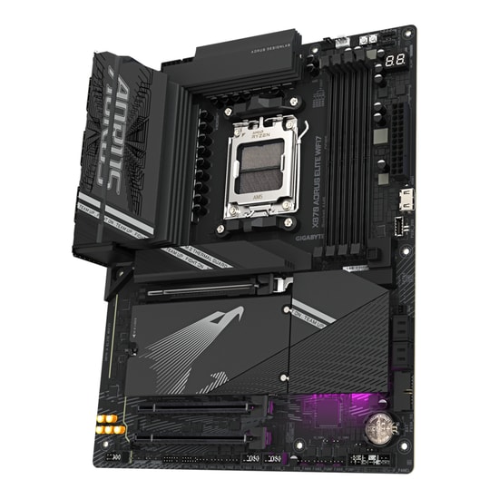 Gigabyte X870A Elite WIFI7 AM5 DDR5 Anakart - 8200MHz, 4xM.2, 2.5GbE LAN, Wi-Fi 7, BT5.4, USB4 40 Gbps, Realtek Ses, ATX
