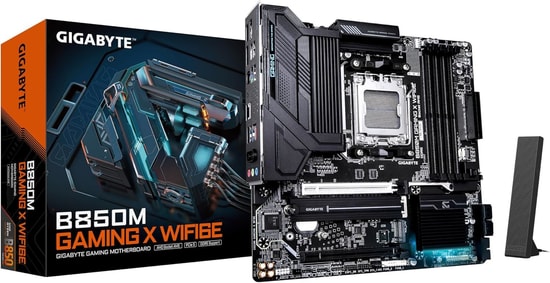 GIGABYTE B850M GAMING X WIFI6E Anakart: AM5, DDR5 8200MHz(OC), 2xM.2, HDMI/DP, RGB LED, USB C 10Gbps, 2.5G LAN, MicroATX
