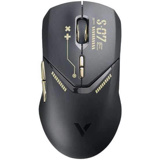 RAPOO VT9PRO Kablolu/Kablosuz Siyah Altın Gaming Mouse (12355) - 26000 DPI, 4000hz, PAW3398 Sensör, Şarjlı, 9 Tuşlu, RGB
