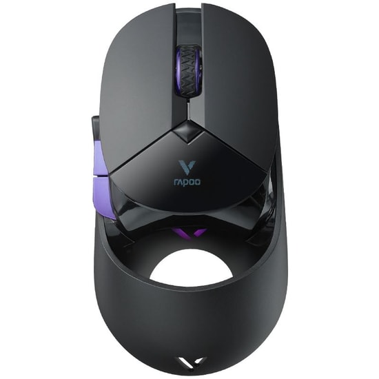 RAPOO VT9PRO Kablolu/Kablosuz Siyah/Mor Gaming Mouse (12584) - 26000 DPI, 4000 Hz, PAW3398 Sensör, Şarjlı, 9 Tuşlu, RGB