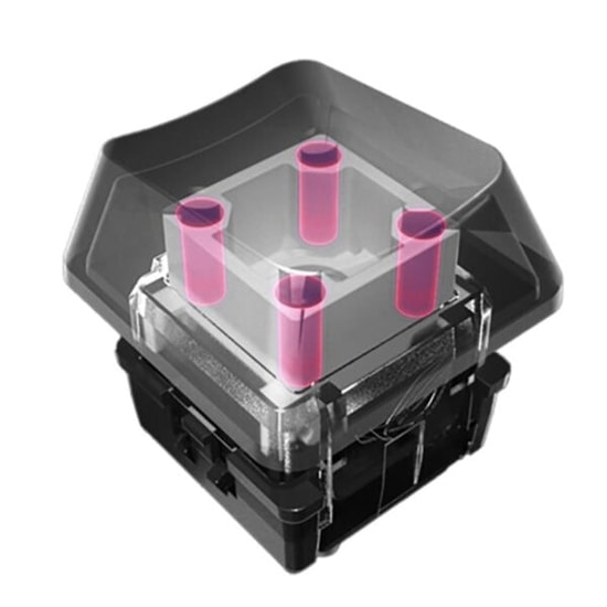 ASUS ROG AC04 PBT Doubleshot Keycap Set (90MP02P0-BAUA00) - ROG RX Switchlerle Uyumlu, 123 Parça Klavye Tuş Takımı